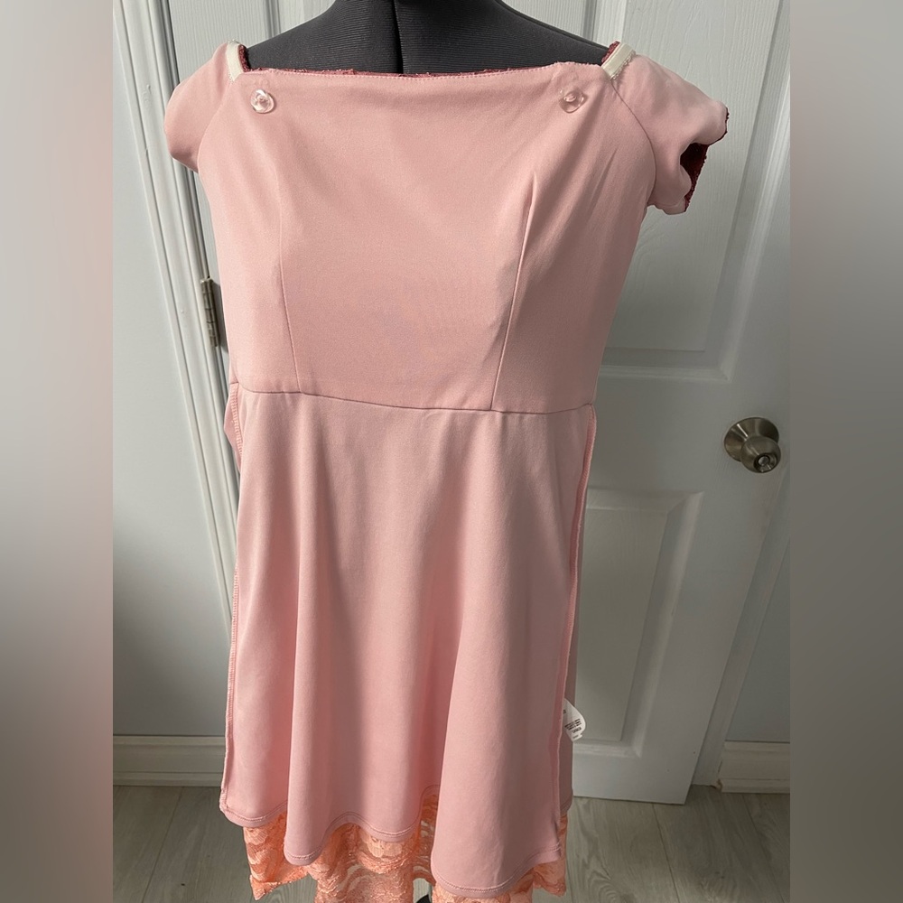 Pink Ombré Le Chateau Dress High-Low Hem Sparkly Prom Party XS - Picture 13 of 16